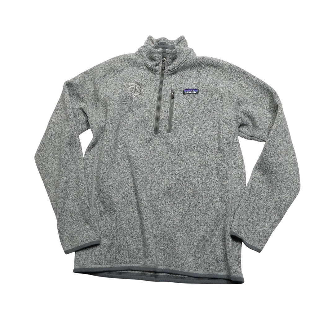 Patagonia Minnesota Twins Jacket‎ Mens Large Gray MLB Baseball Fleece 1/4 Zip